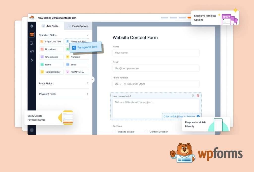 WPforms plugin