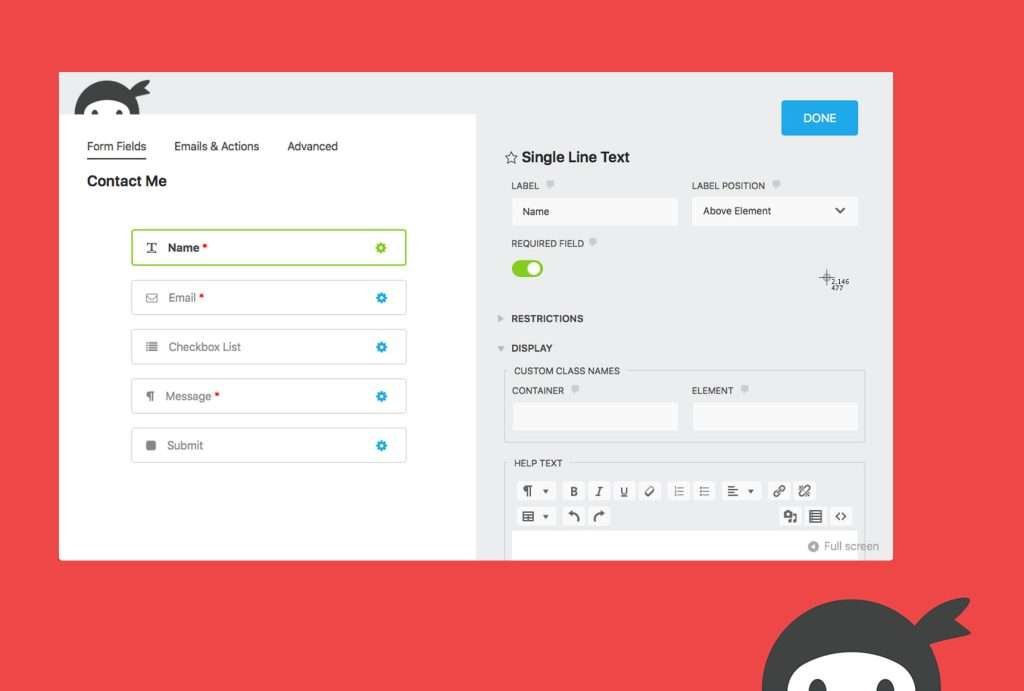 Ninja Forms Plugin